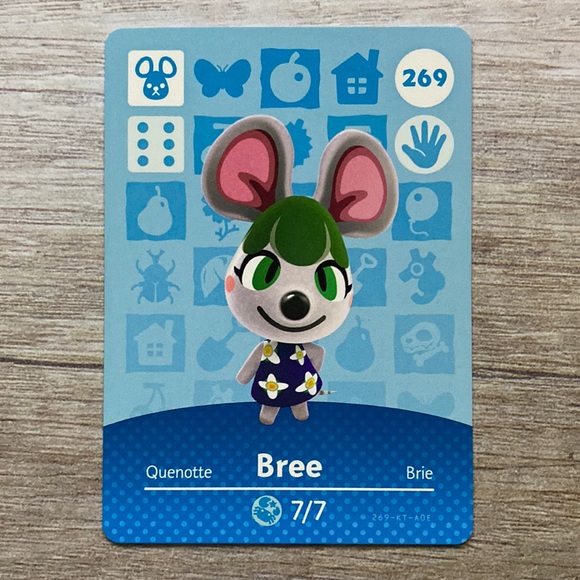 Genuine Animal Crossing Amiibo Card Bree - Picture 1 of 5
